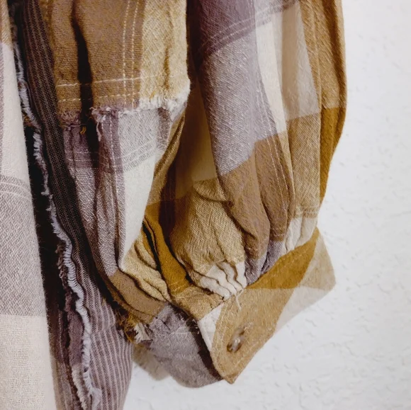 Easel Oversized Linen Blend Button Down T-shirt Dress - Picture 10 of 10